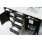 James Martin Vanities Brittany 60in Double Vanity, Black Onyx w/ 3 CM Ethereal Noctis Quartz Top 650-V60D-BKO-3ENC - alternate 2